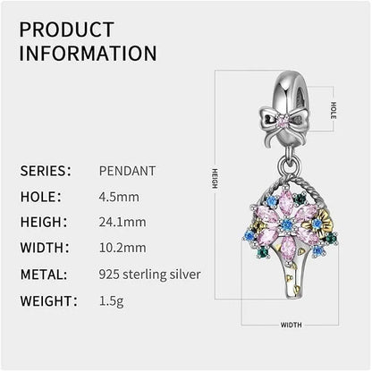 925 Sterling Silber Elegante Warm Bouquet Halskette